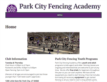 Tablet Screenshot of parkcityfencing.com